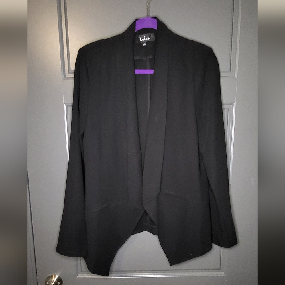Lulus Miss Punctuality Black Lightweight Blazer
